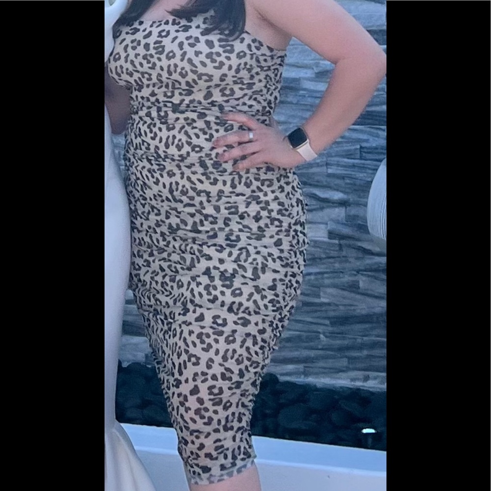 Cheetah print dress